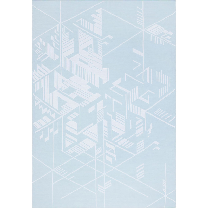 Изображение товара Плед зимний Winterflake акрил 100x140 см бело-голубой противостояние холоду