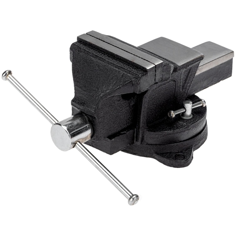 Изображение товара Тиски слесарные Kranz 100 мм (KR-12-5101) с поворотным механизмом