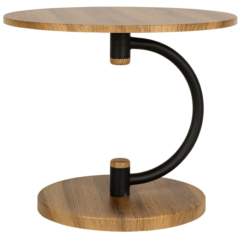 Изображение товара Журнальный стол Дуэт 13 из МДФ с металлической опорой 600х600 мм