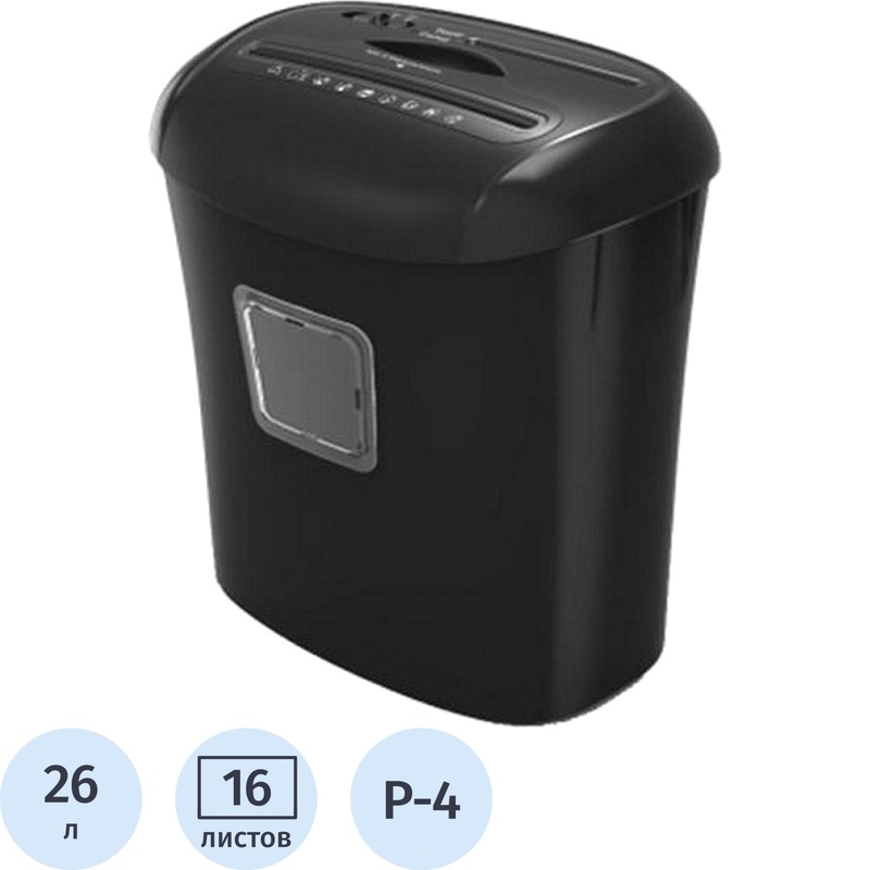 Изображение товара Уничтожитель документов Gladwork iShred 16CD Effect уровень секретности 4 объем 26 л