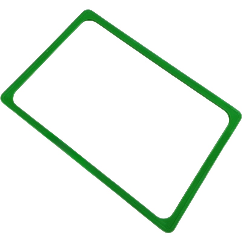Изображение товара Пластиковая рамка А4 зеленая 10 штук в упаковке