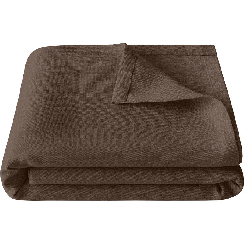 Изображение товара Покрывало Волшебная ночь рогожка 140x220 см коричневое для спальни и гостиной