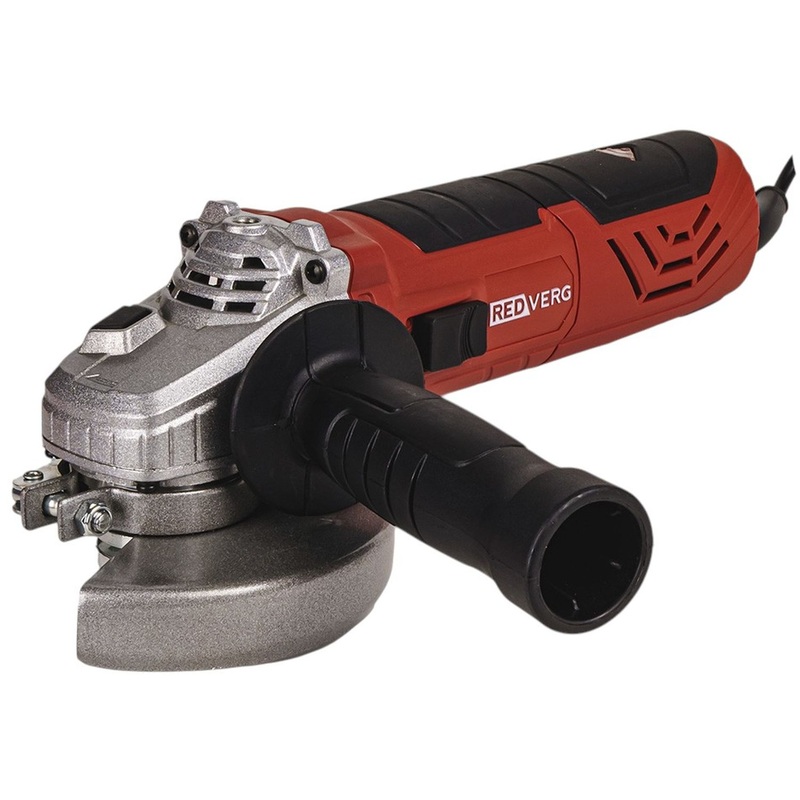 Изображение товара Угловая шлифмашина Redverg RD-AG910-125E 125 мм мощность 910 Вт профессиональный инструмент