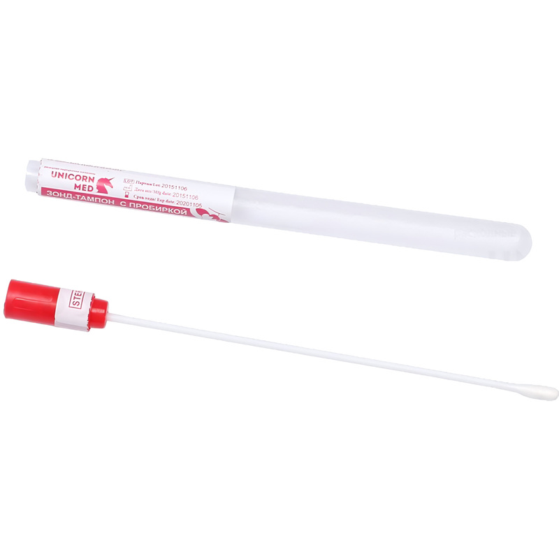 Изображение товара Зонд-тампон универсальный Юникорнмед 150 мм в пробирке