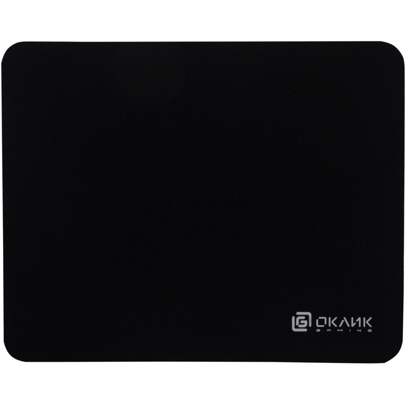 Изображение товара Коврик для мыши Oklick OK-F0251 тканевый с каучуком черный 200х250 мм