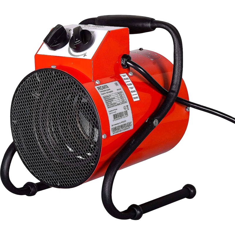 Изображение товара Тепловая пушка Ресанта ТЭП-5000К1 электрическая мощность 5 кВт обогрев до 50 м2