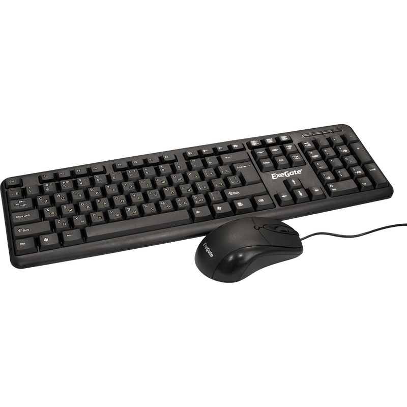 Изображение товара Комплект клавиатура и мышь ExeGate MK120-OEM USB мембранная оптическая