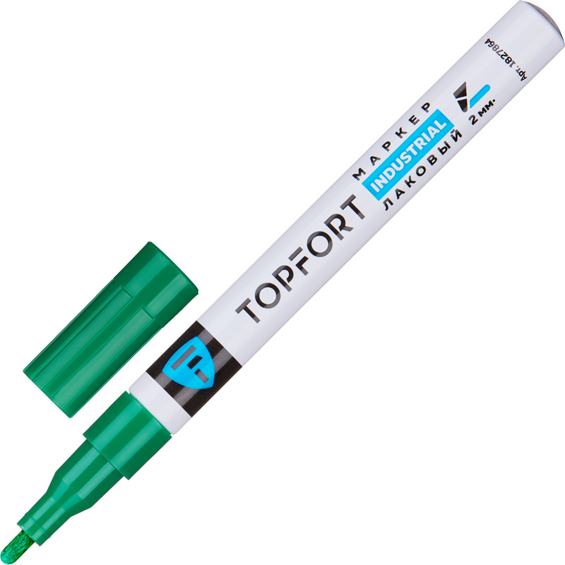 Изображение товара Маркер лаковый Topfort ZP1101 зелёный 2 мм для универсальной маркировки