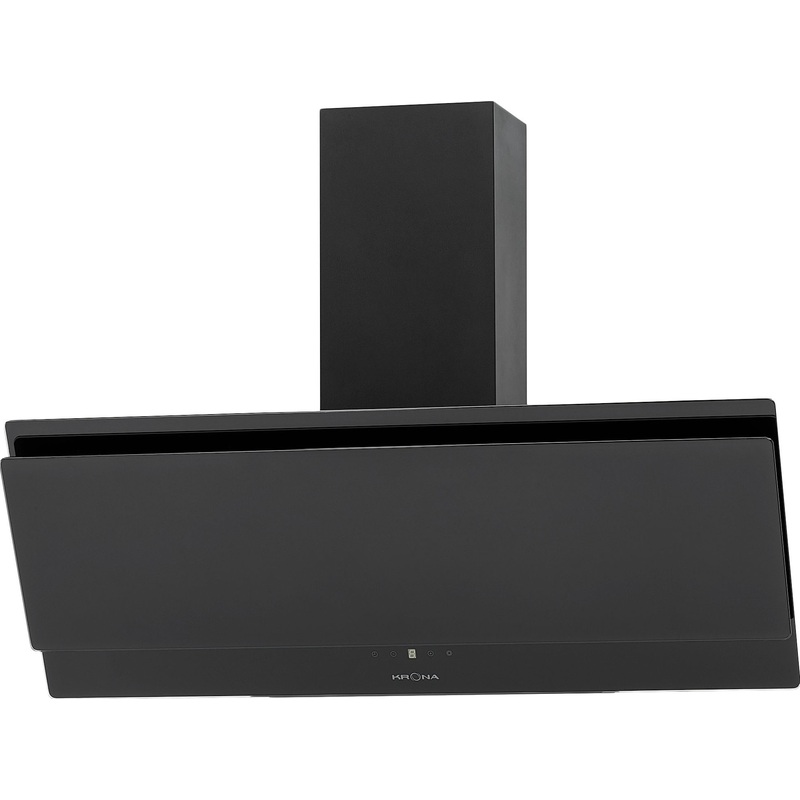 Изображение товара Вытяжка кухонная Krona Venera 900 - черная наклонная с сенсорным управлением