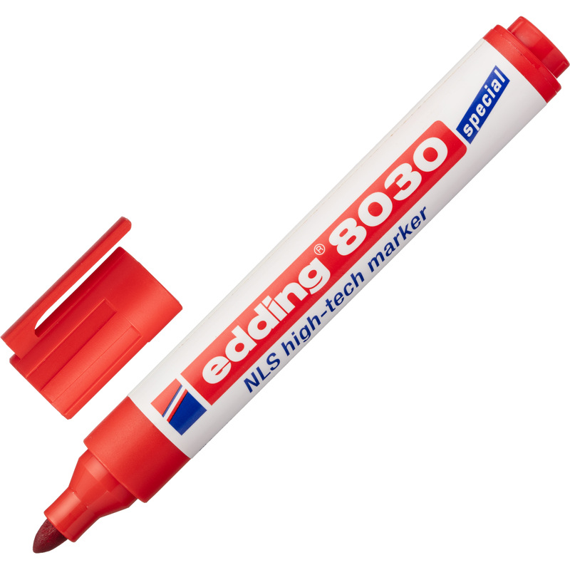 Изображение товара Промышленный перманентный маркер Edding E-8030/2 красный для агрессивных сред