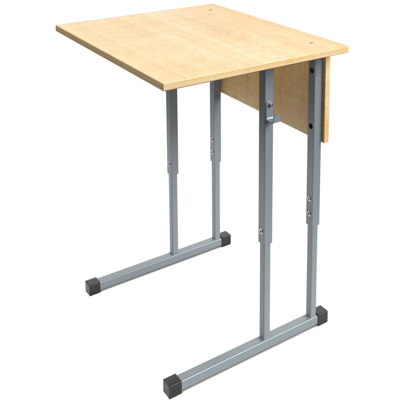 Изображение товара Учебный стол для школьников 3-7 лет регулируемый ЛДСП серый клён