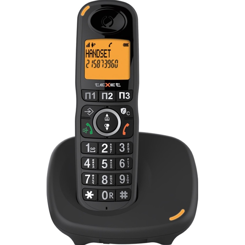 Изображение товара Радиотелефон teXet TX-D8905A черный с поддержкой DECT/GAP