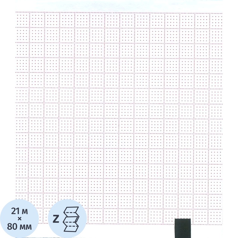 Изображение товара Бумага для ЭКГ SCHILLER АТ-101 80x70 мм 300 листов высокое качество