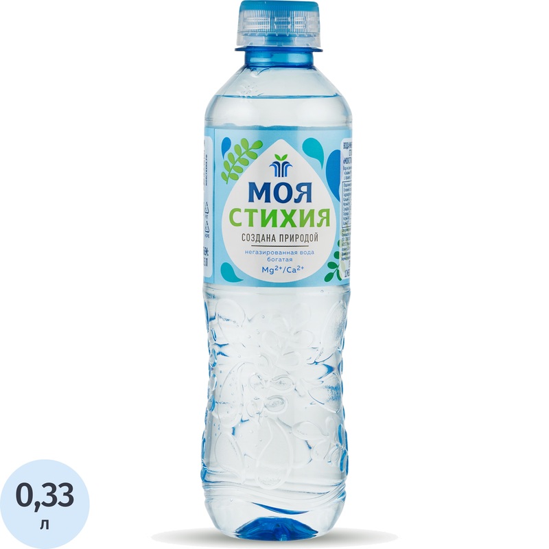 Изображение товара Вода минеральная Моя стихия столовая негазированная 0.33 л