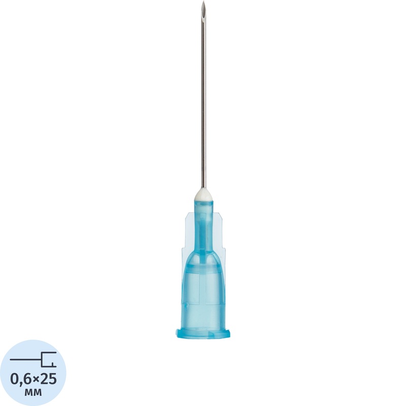 Изображение товара Игла инъекционная Paramed Luer 23G 0.6x25 мм 100 штук