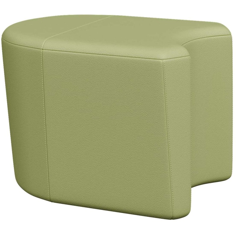 Изображение товара Модуль дивана прямой Молекула Mol1-1 салатовый искусственная кожа