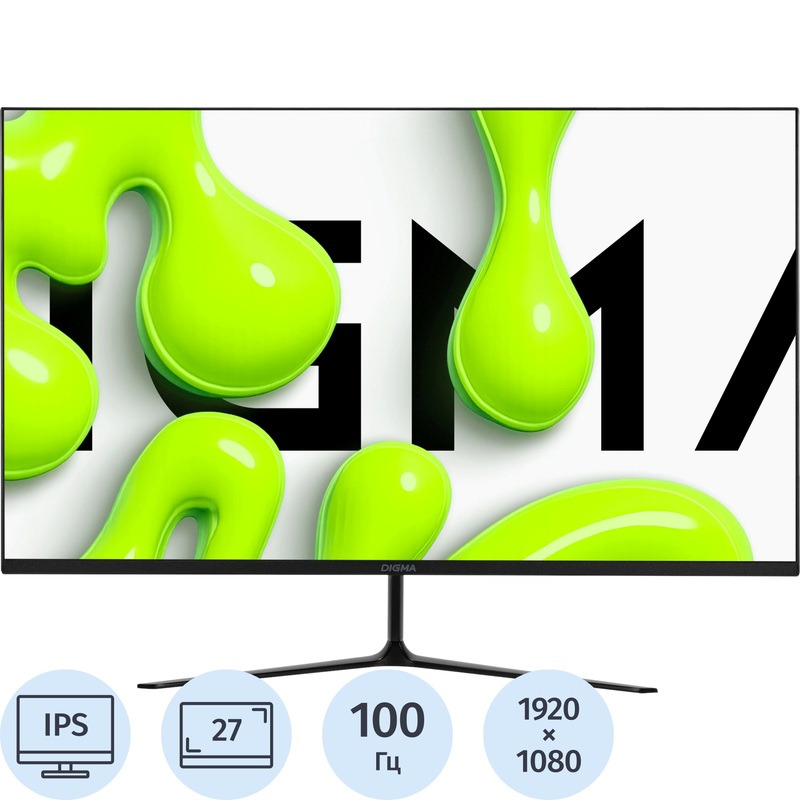 Изображение товара Монитор Digma 27 Progress 27P302F черный IPS/HDMI/ /1920x1080 100Hz/VGA