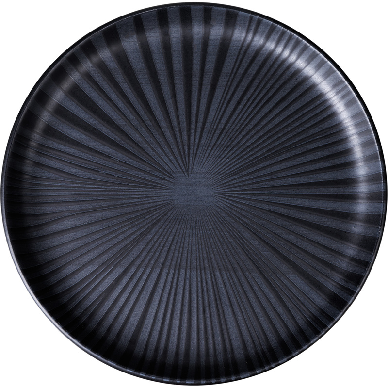 Изображение товара Десертная тарелка Oxford FLAT Shape ONIX керамика 20 см черная для десертов