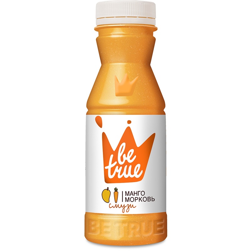 Изображение товара Смузи BeTrue манго-морковь 270 г натуральный напиток без добавок