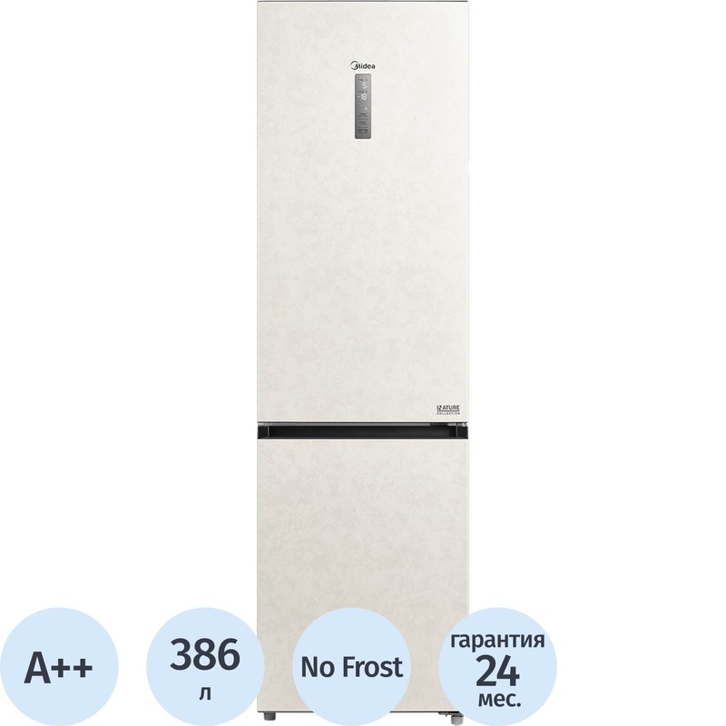 Изображение товара Холодильник двухкамерный Midea MDRB522MGE33OD бежевый