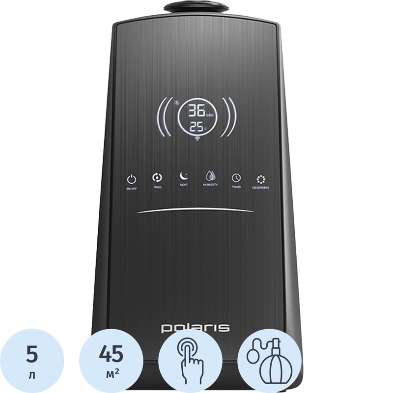 Изображение товара Увлажнитель воздуха POLARIS PUH 9105 IQ Home черный