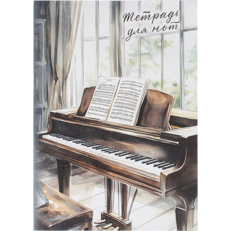 Изображение товара Тетрадь нотная по музыке Феникс+ А4 8 листов с рисунком