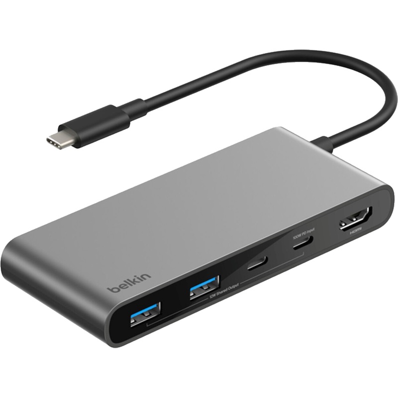 Изображение товара Разветвитель USB Belkin AVC023hqSGY 4 порта USB 3.0 с HDMI и USB Type-C
