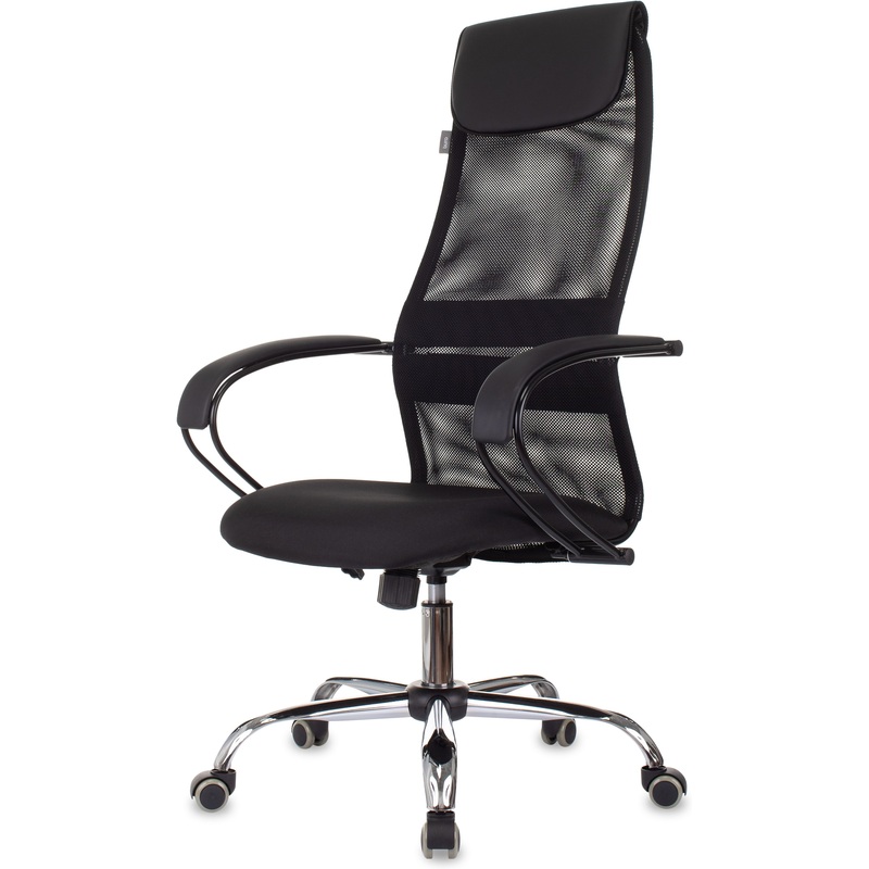 Изображение товара Кресло для руководителя Бюрократ CH-607 чёрное с сеткой/тканью