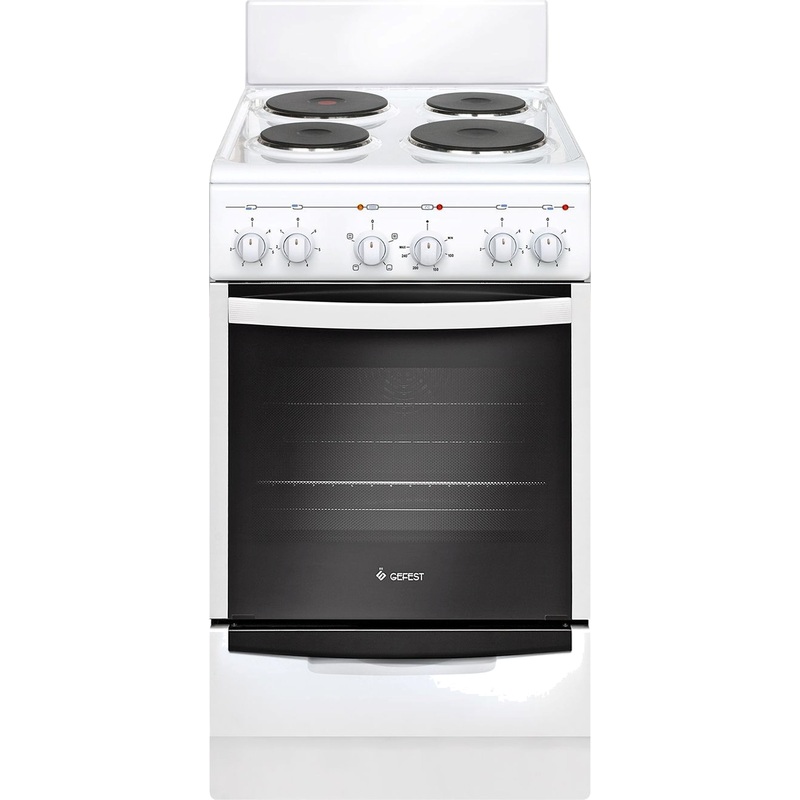 Изображение товара Плита электрическая Gefest ЭПНД5140-010035 стандартной ширины белая (эмаль, 4 конфорки, 55 литров)