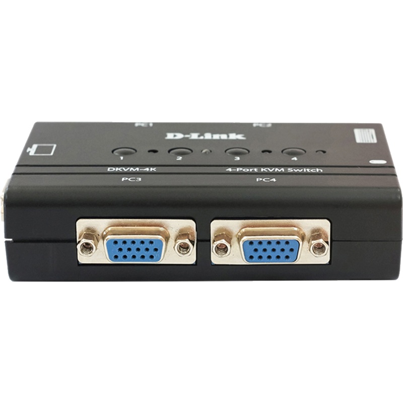 Изображение товара KVM-переключатель D-Link DKVM-4K/B3A с VGA и PS/2