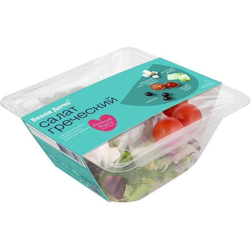 Изображение товара Салат греческий Белая дача с заправкой 190 г (4 штуки в упаковке)