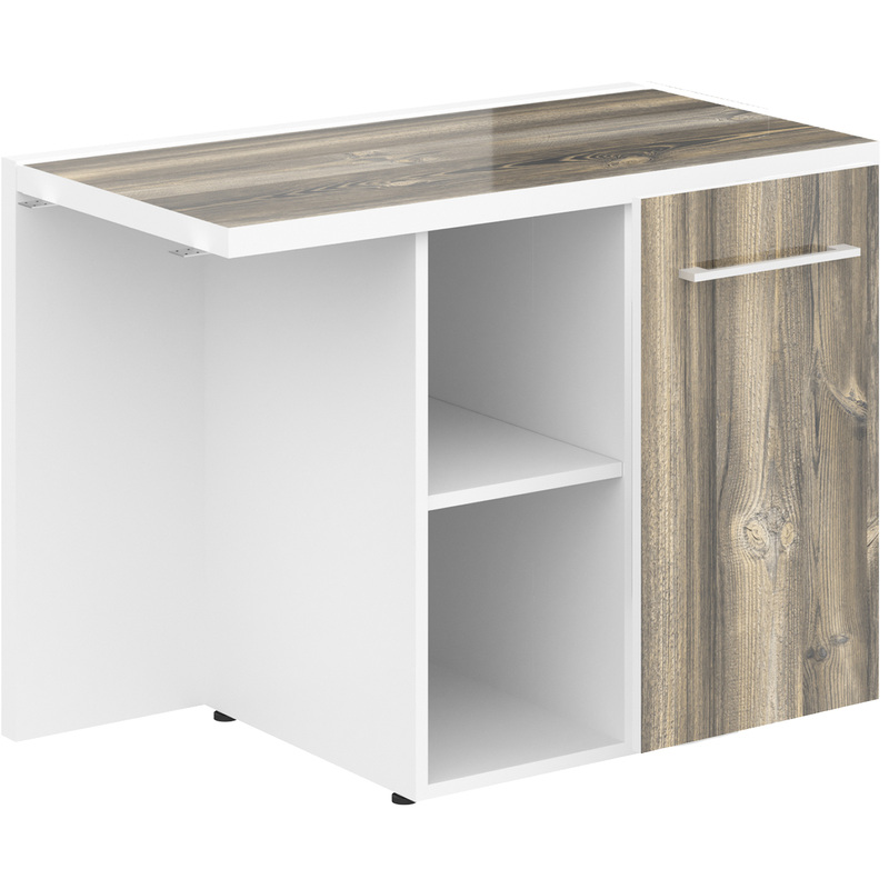 Изображение товара Тумба приставная Morris MCRT1055R дуб базель белый 1000x550x750 мм для офиса и дома