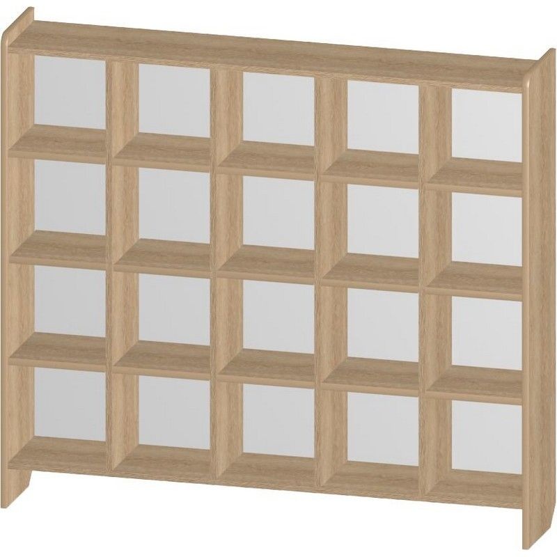 Изображение товара Шкаф для горшков на 20 мест М-112 (дуб сонома, 1352х256х1217 мм)