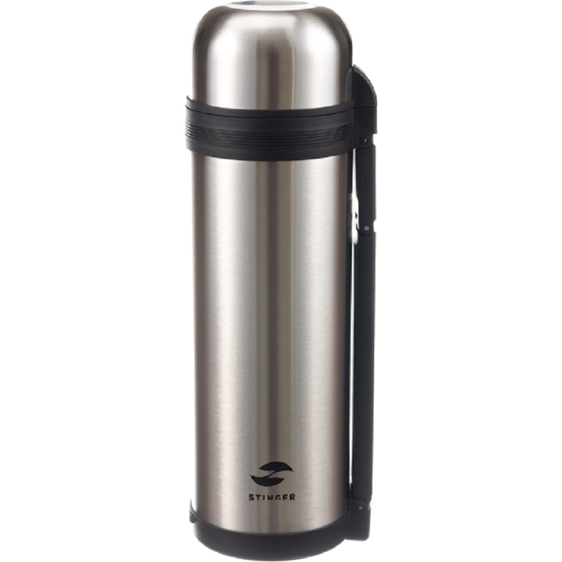 Изображение товара Термос с ручкой Stinger 1800 мл серебристый для горячих и холодных напитков