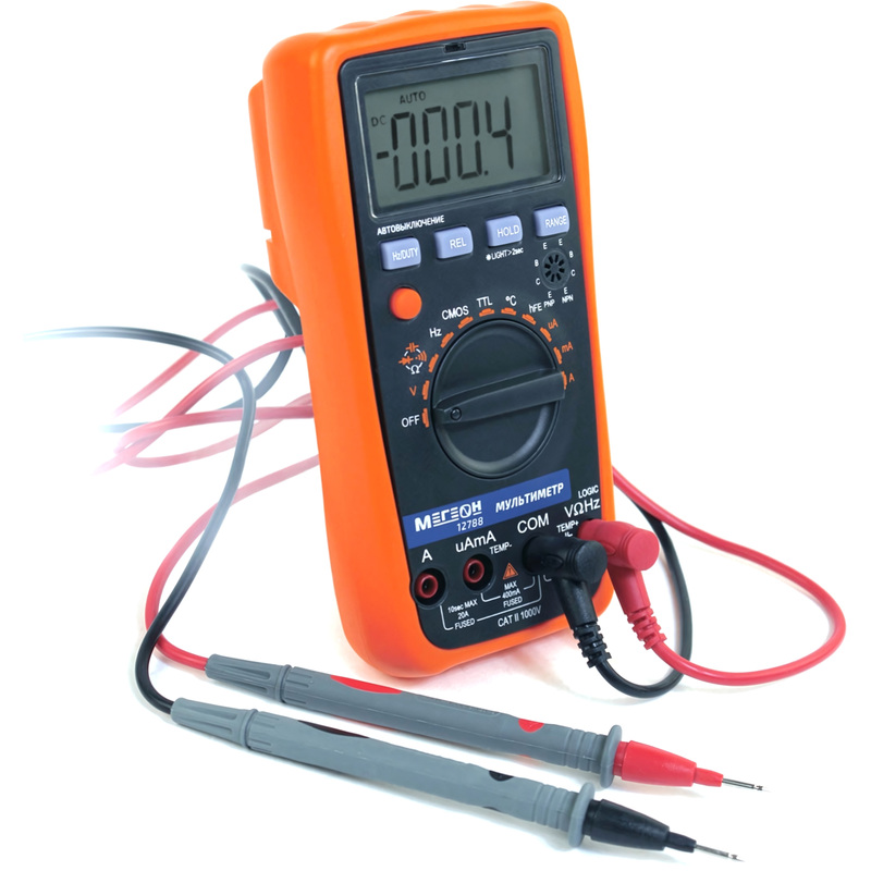 Изображение товара Мультиметр цифровой Мегеон 12788 многофункциональный профессиональный прибор