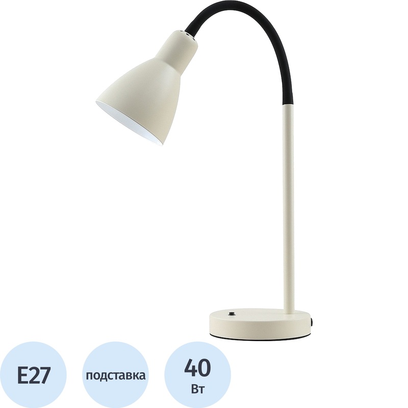 Изображение товара Светильник настольный Camelion KD-437 C01 бежевый для дома и офиса