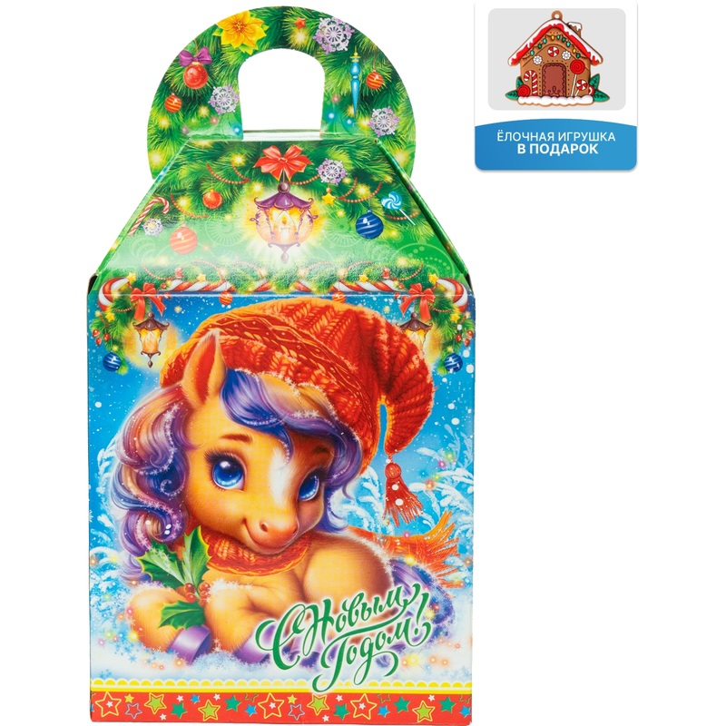 Изображение товара Новогодний сладкий подарок Moroz.ru Черничка 1000 г с брелком