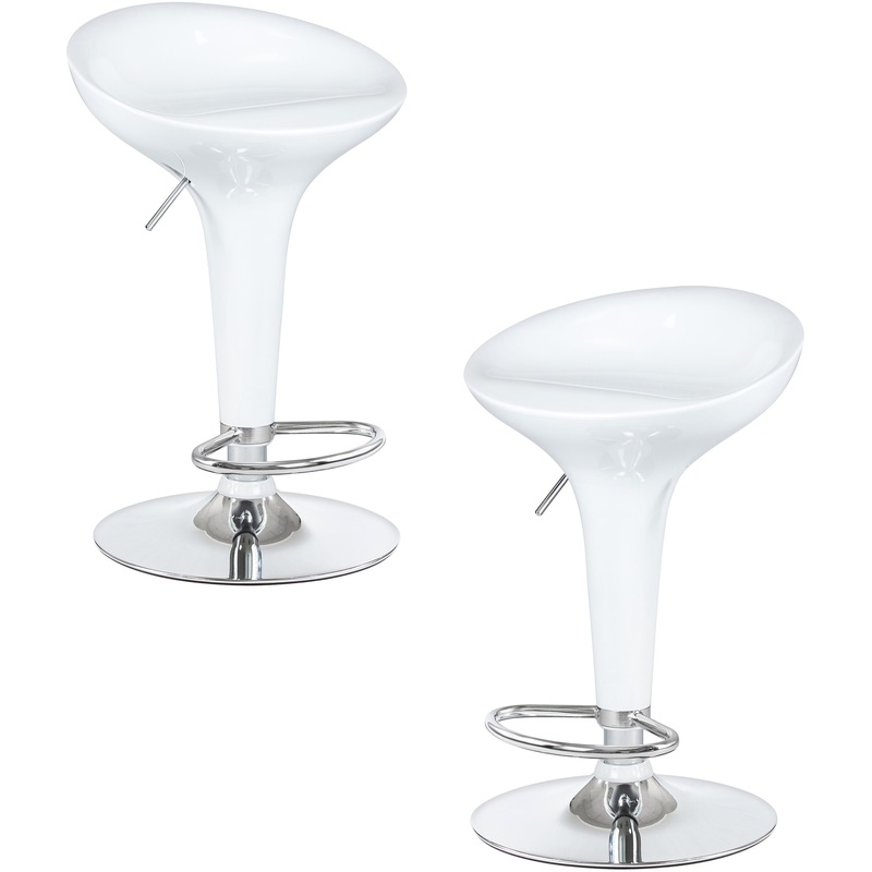 Изображение товара Стул барный LM-1004-N белый/хром