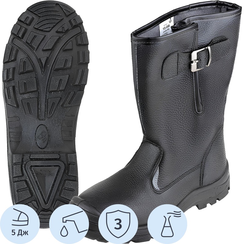 Изображение товара Рабочие сапоги Prosafe 15-0И из кожи черные размер 45