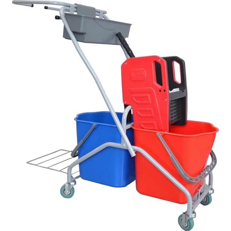 Изображение товара Уборочная тележка Эко-Форс 22EF/6 двухведерная с отжимом 25 л
