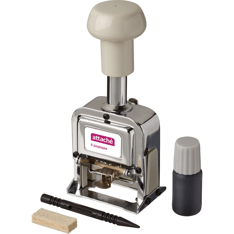 Изображение товара Уцененный автоматический 6-разрядный нумератор Attache с металлическим корпусом