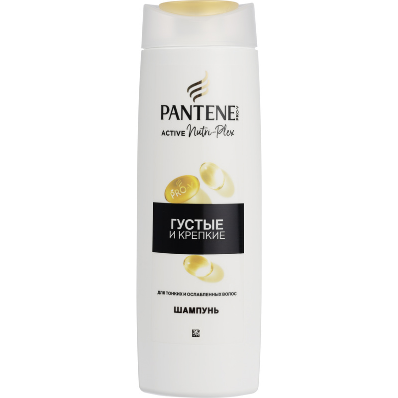 Изображение товара Шампунь Pantene Густые и крепкие для тонких и ослабленных волос 400 мл