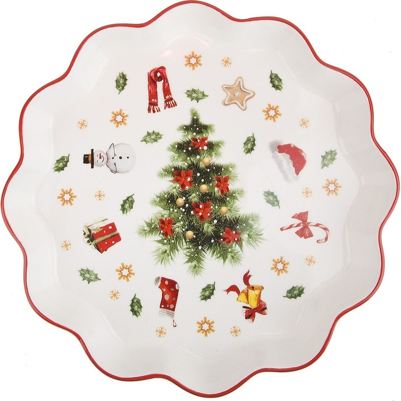 Изображение товара Блюдо Nouvelle Home Magic of Christmas 26.5 см фарфор (12 штук в упаковке)