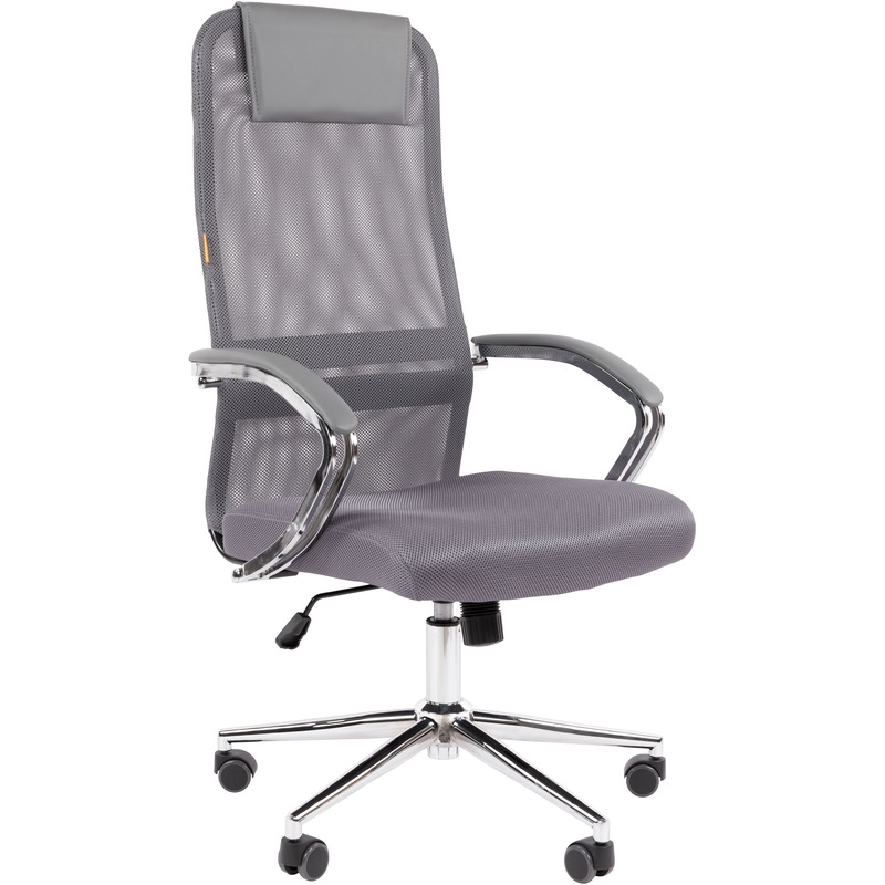 Изображение товара Кресло для руководителя Chairman 612 Ткань/Сетка/Экокожа, Хромированный металл, Top Gun