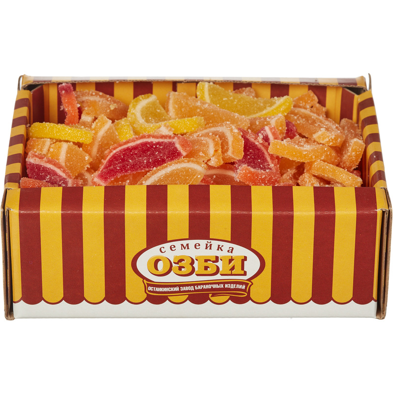 Изображение товара Мармелад Семейка ОЗБИ ассорти 650 г натуральный цитрусовый вкус