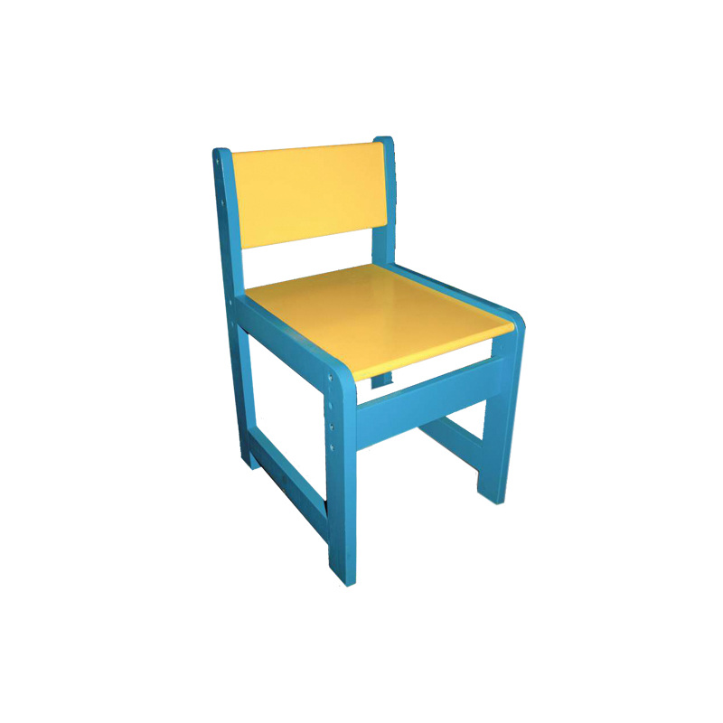 Изображение товара Детский регулируемый стул рост 0-1 голубой жёлтый из массива сосны