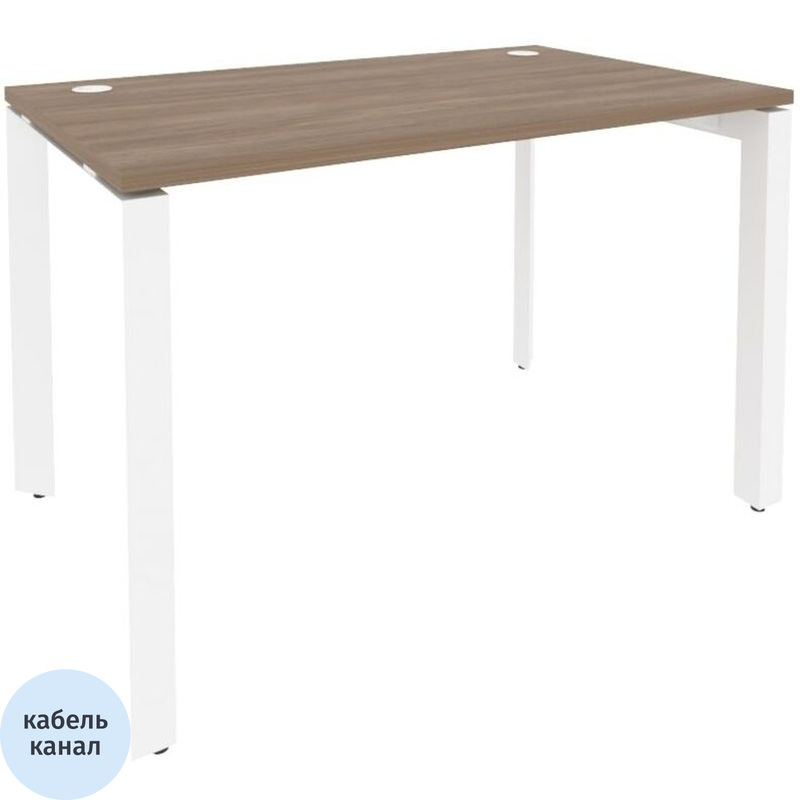 Изображение товара Стол прямой ONIX-П O.MP-SP-2.7 дуб аризона/белый 1180х720х750 мм