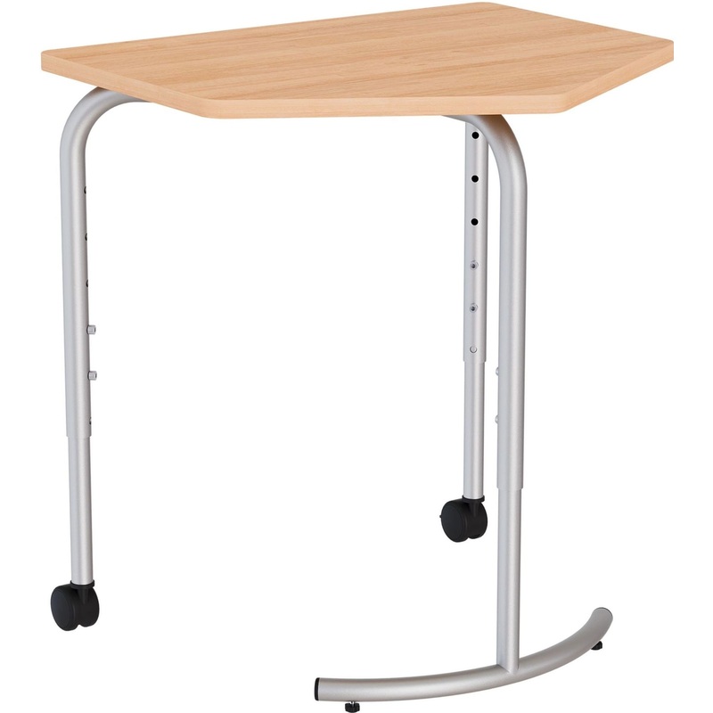 Изображение товара Стол мобильный пятиугольный на колесах 700х600мм регулируемая высота