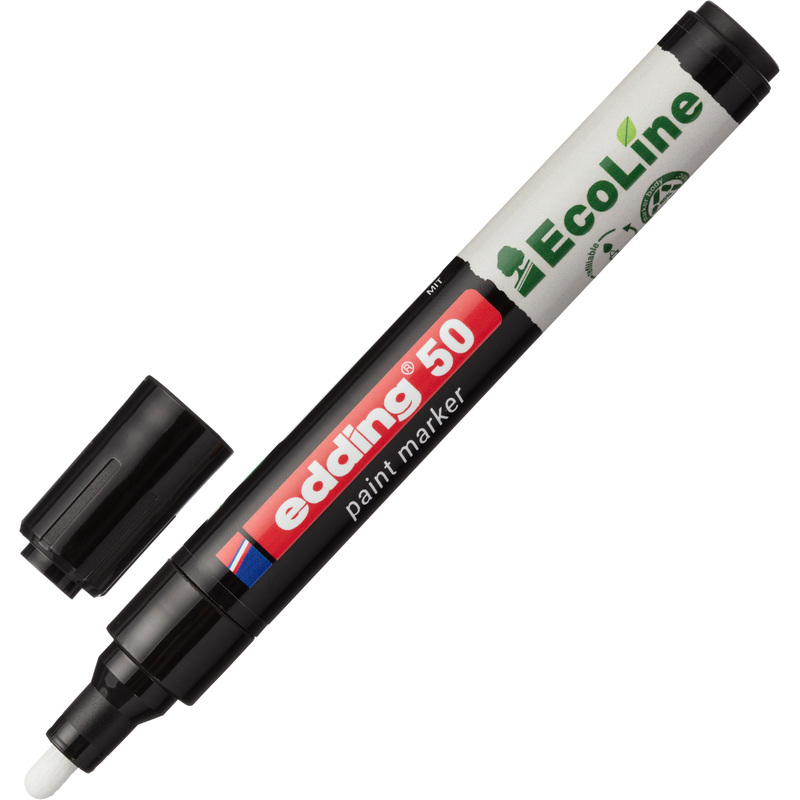 Изображение товара Маркер Edding 4-50-001 черный на водной основе 2-3 мм