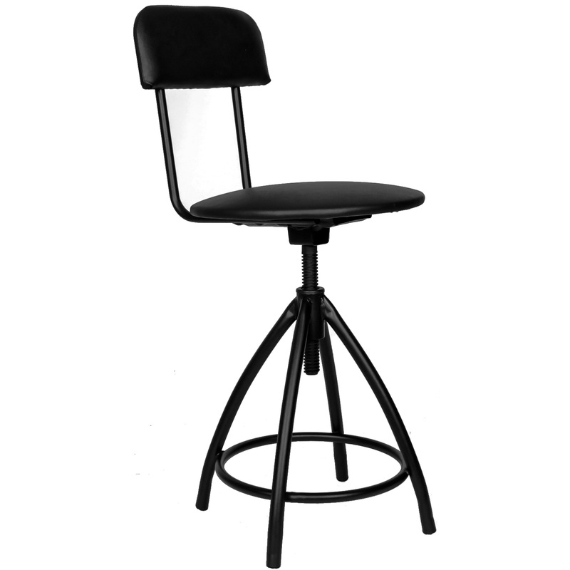 Изображение товара Лабораторный стул РС 01.00.61 с регулировкой высоты и опорой для ног